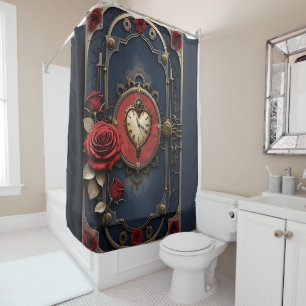 Eternal Elegance – Clockwork Heart Shower Curtain