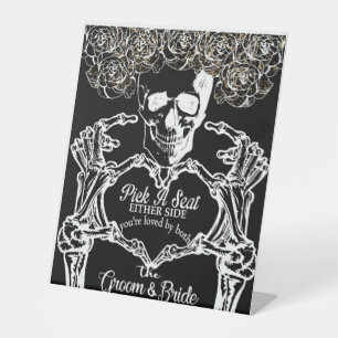 Eternal Elegance Pick a Seat Pedestal Sign