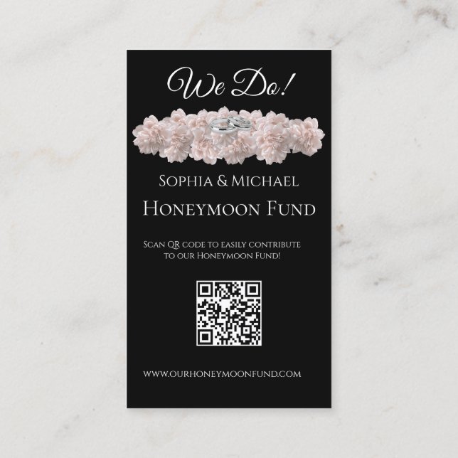 Eternal Elegance- We Do-Wedding Rings-Registry- Business Card (Back)