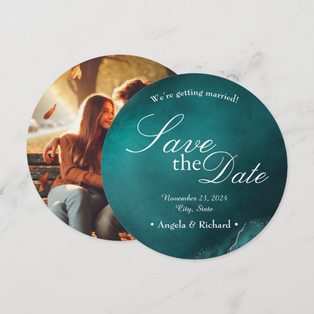 Eternal Elegance: Wedding Invitation (Front/Back)