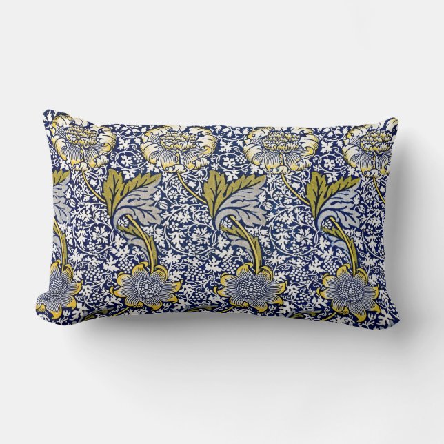 Eternal Elegance: William Morris's Kennet Lumbar Cushion (Front)
