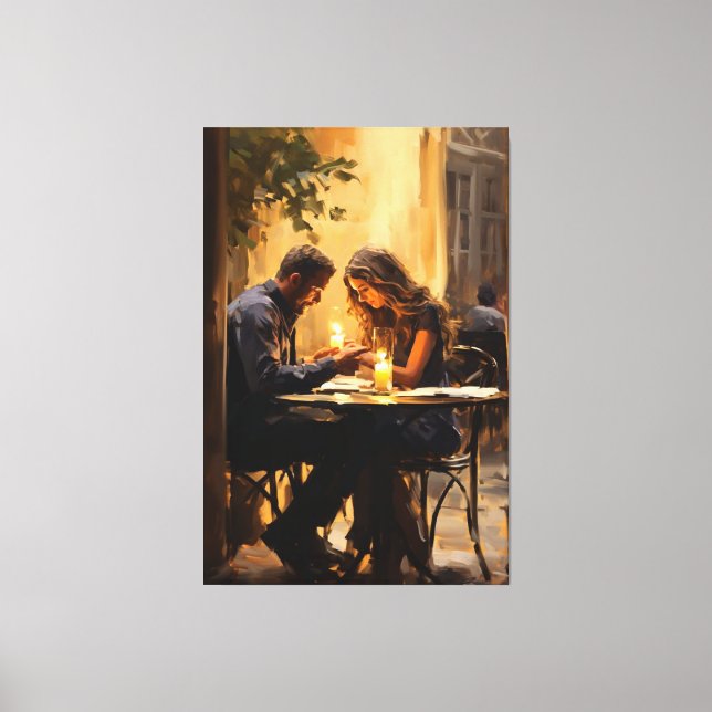 Eternal Embrace" Canvas Print (Front)