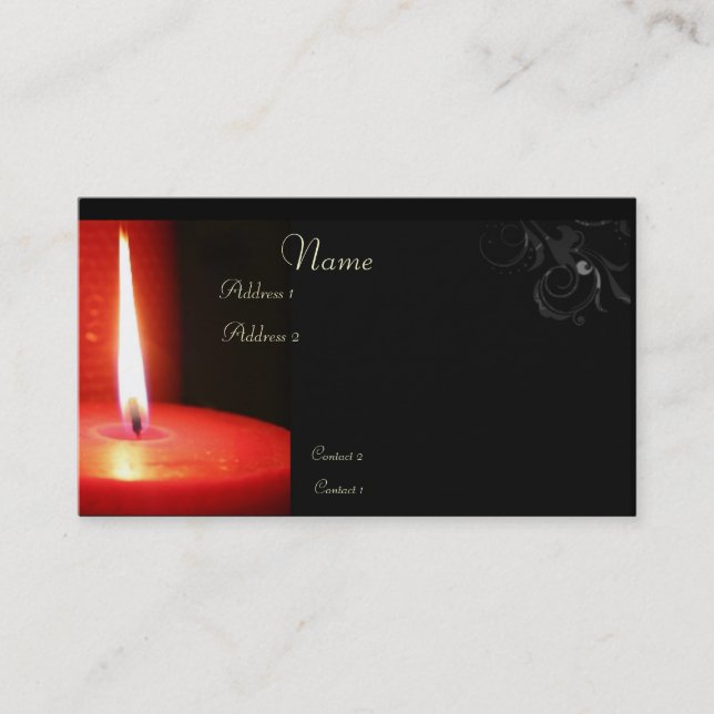 eternal flame business card (Front)
