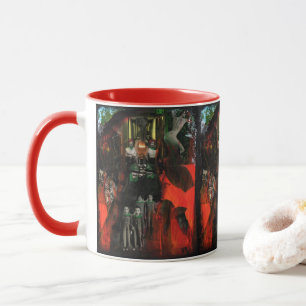 Eternal Flame Surreal Goth Mixed Media Collage Art Mug