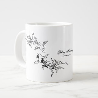 Eternal Flow Koi Art Large Coffee Mug