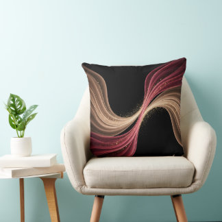 Eternal Flow of Love — Abstract Romantic Art Cushion