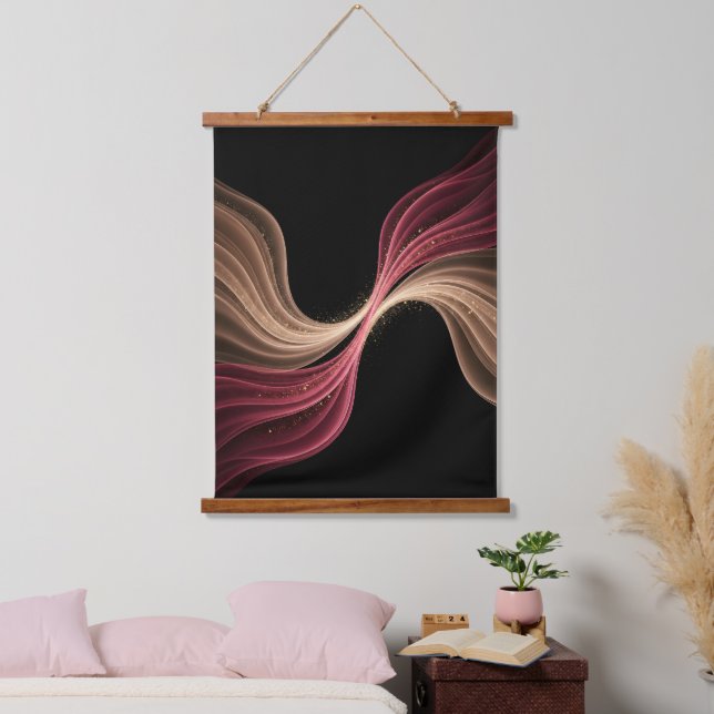 Eternal Flow of Love — Abstract Romantic Art Hanging Tapestry (Bedroom)