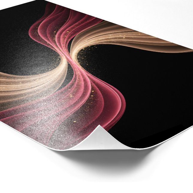 Eternal Flow of Love — Abstract Romantic Art Photo Print (Corner)