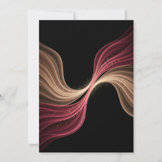 Eternal Flow of Love — Abstract Romantic Art Thank You Card