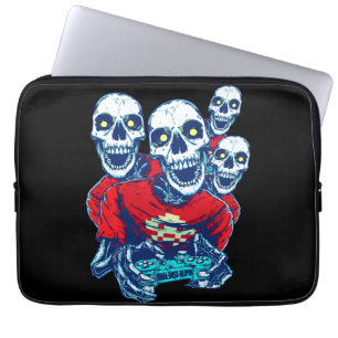 Eternal Gaming Brotherhood: The Red Gamer Skeleton Laptop Sleeve