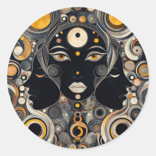 "Eternal Goddess" Classic Round Sticker