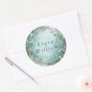 Eternal Grace Elven Wedding Classic Round Sticker