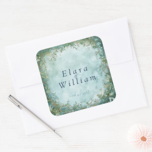 Eternal Grace Elven Wedding  Square Sticker