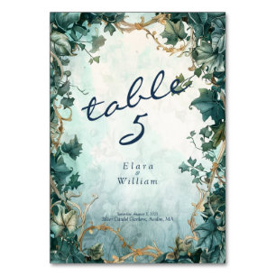 Eternal Grace Elven Wedding Table Number