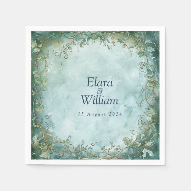 Eternal Grace Fantasy Wedding  Napkin (Front)