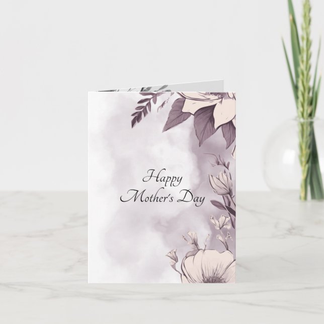 Eternal Gratitude: Mother's Day Floral Card (Front)