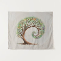 Eternal Growth - Golden Ratio Spiral Tree