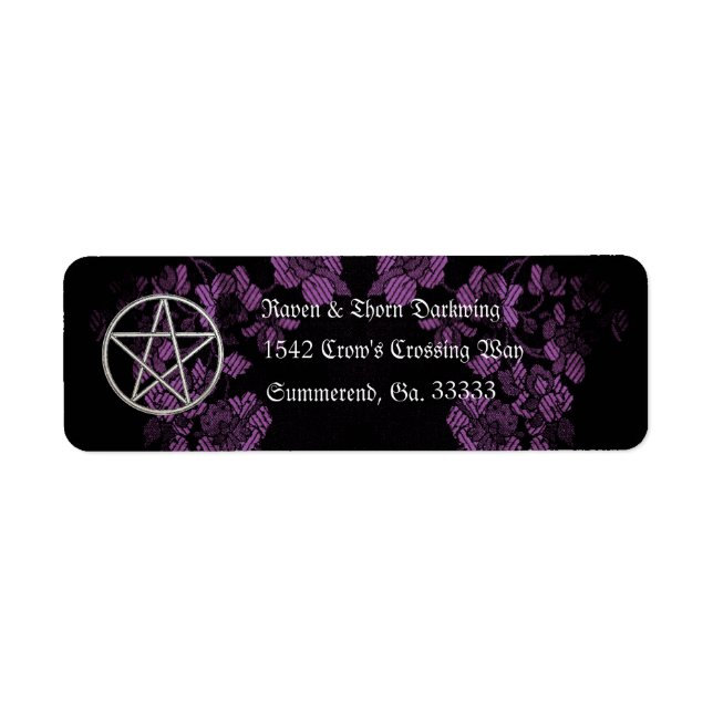 Eternal Handfasting/Wedding Pentacle Lavendar Ste (Front)