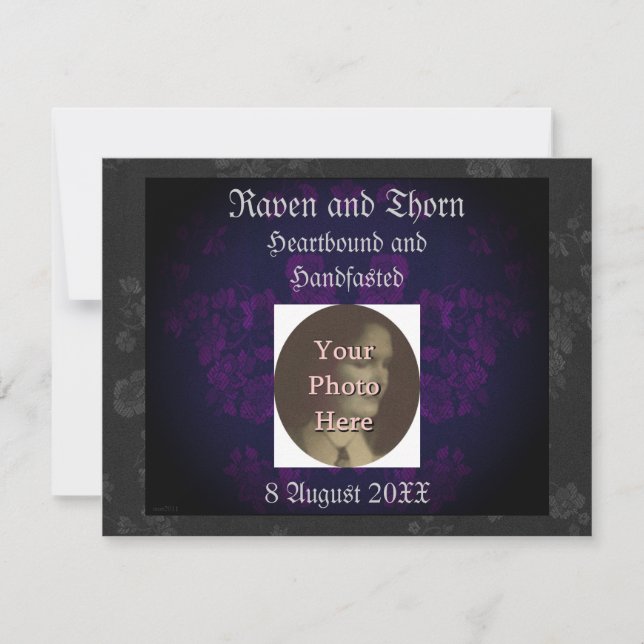 Eternal Handfasting/Wedding Suite Purple 2 Invitation (Front)