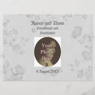 Eternal Handfasting/Wedding Suite White & Grey Invitation