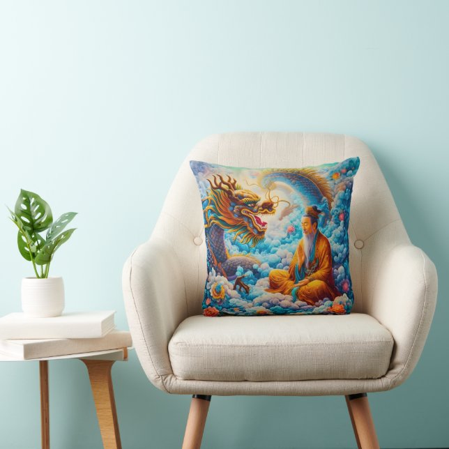 Eternal Harmony: Dragon’s Blessing Cushion (Chair)