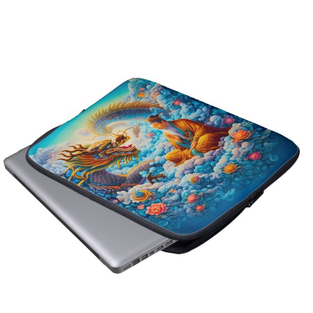 Eternal Harmony: Dragon’s Blessing Laptop Sleeve (Front Bottom)
