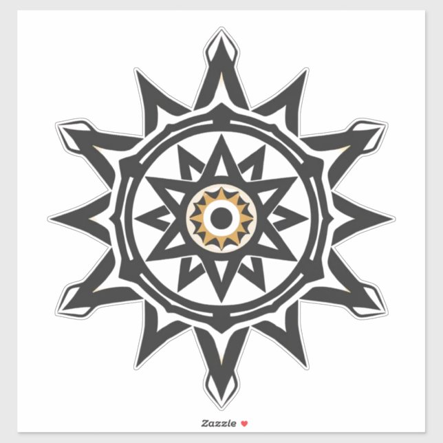 Eternal Harmony Mandala — Divine Geometry in Gold (Sheet)