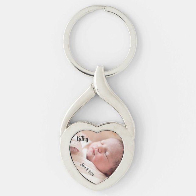 Eternal Heart Keychain- Baby Loss Keepsake Key Ring (Front)