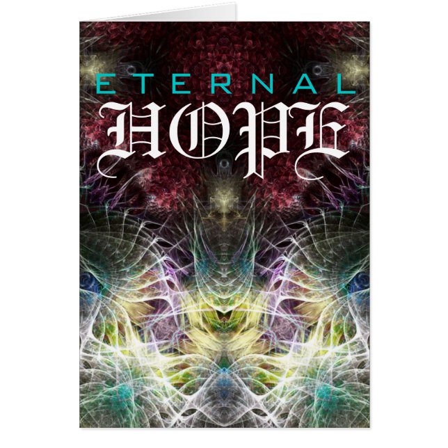 Eternal Hope Fractal Art Card (Front)