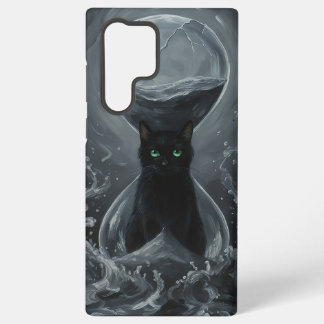 Eternal Hourglass: The Black Cat of Time Samsung Galaxy Case