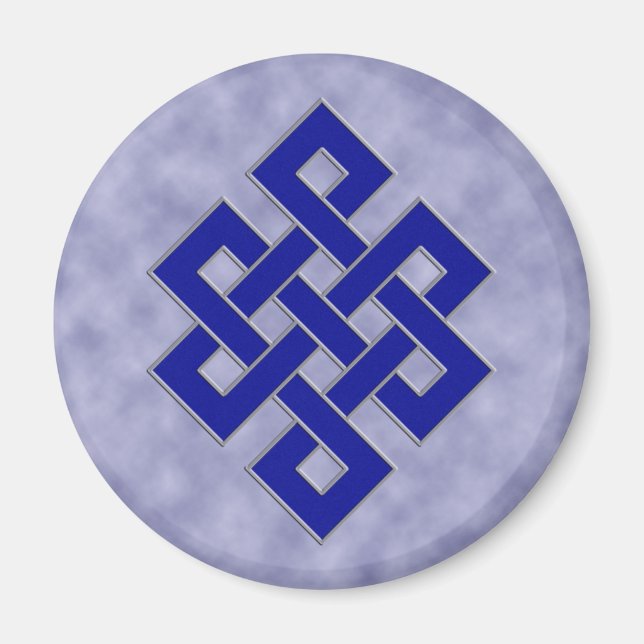 Eternal Knot on Clouds Magnet (Front)