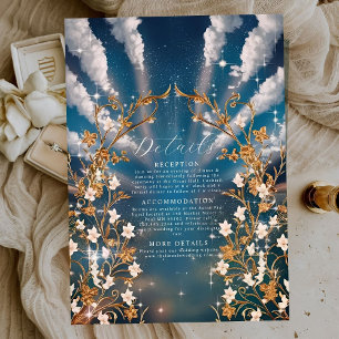 Eternal Love Baroque Floral Themed Wedding Enclosure Card