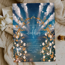Eternal Love Baroque Floral Wedding Invitation