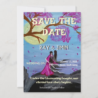 Eternal Love Cherry Blossom Save the Date