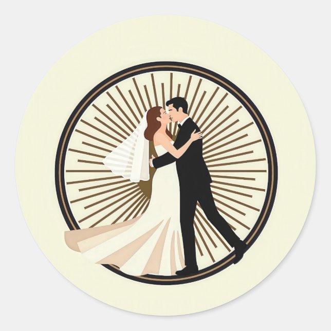 Eternal Love Circular Sticker (Front)