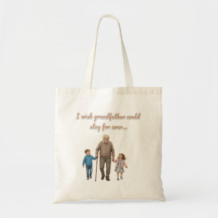 eternal love for grandfather tote bag