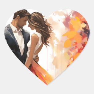 Eternal Love Heart Sticker Favour Bag Seal