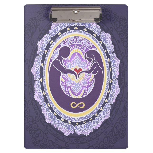 Eternal Love Mandala Clipboard (Front)