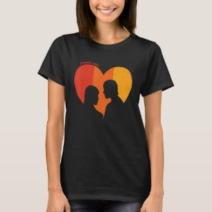 Eternal Love Matching Couples Retro Vintage Valent T-Shirt