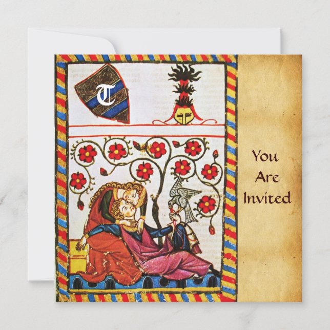 ETERNAL LOVE  MONOGRAM INVITATION (Front)