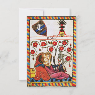 ETERNAL LOVE  MONOGRAM rsvp Announcement