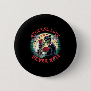 Eternal Love Never Rots Zombie Wedding Romance Hal 6 Cm Round Badge