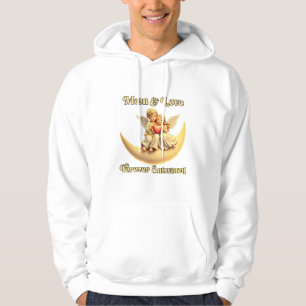 Eternal Love on a Crescent Moon Hoodie