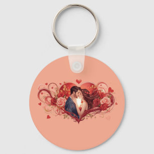Eternal Love Rose Keychain