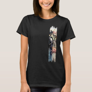 Eternal Love Skeletons Brushstroke Paint T-Shirt