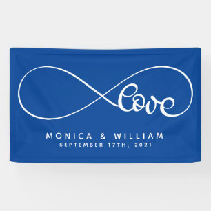 Eternal Love Symbol Add Your Name & Date Banner
