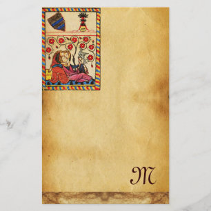 ETERNAL LOVE VALENTINE'S DAY PARCHMENT MONOGRAM STATIONERY