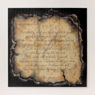 Eternal Love: Vintage-Inspired Romantic Letter Jigsaw Puzzle
