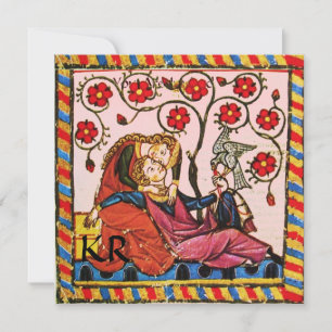 ETERNAL LOVE WEDDING PARCHMENT MONOGRAM INVITATION