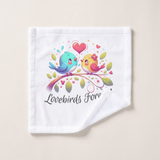 Eternal Lovebirds Cute Couple Wash Cloth